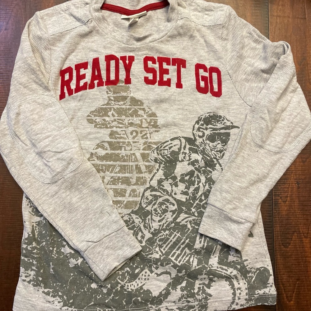 Long sleeve tee, thermal, youth size 8
